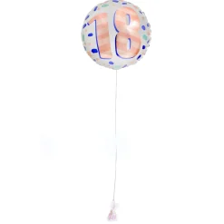 Card Factory Spots & Stripes 18th Birthday Balloon & Lindt Chocolates