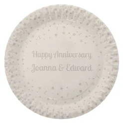 Sale Star Confetti Personalised Party Plate Tableware|Personalised Party