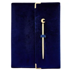 Card Factory Star Notebook & Pen With Fabric Pouch