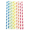 Card Factory Striped Paper Straws - Pack of 40 Assorted