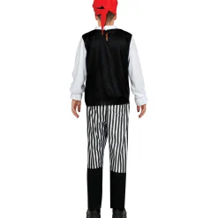 Card Factory Striped Pirate Children's Fancy Dress Costume