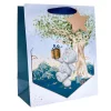 New Tatty Teddy Tree Large Portrait Gift Bag Navy Gift Wrap|Gift Wrap For Him