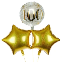 Card Factory 100th Birthday Balloon Bouquet - DELIVERED INFLATED!