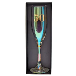 Hot 50th Birthday Champagne Flute 50Th Birthday|Glassware