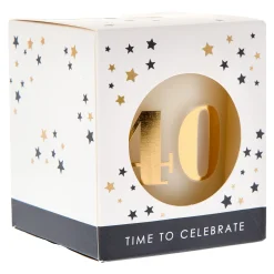 Card Factory 40th Birthday Pomegranate Scented Candle