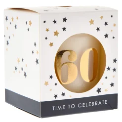 Card Factory 60th Birthday Pomegranate Scented Candle
