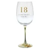 Card Factory 18th Birthday Wine Glass