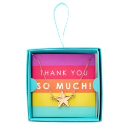 Card Factory Thank You So Much Star Necklace