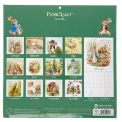Kids Card Factory The World of Peter Rabbit 2026 Square Wall Calendar