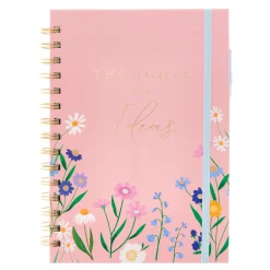 Card Factory Thoughts & Ideas Floral A5 Organiser & Pen