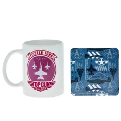 Card Factory Top Gun Heat Changing Mug & Coaster Set