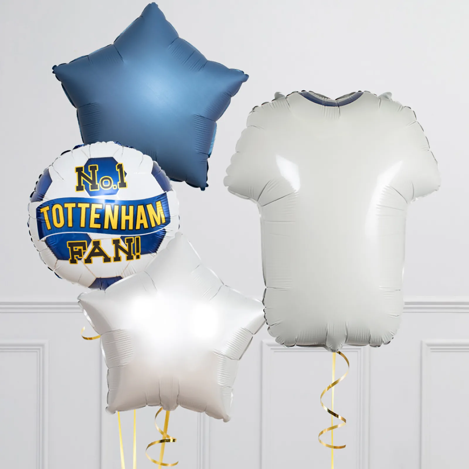 Kids Card Factory Tottenham Hotspur Football Club Supershape & Foils Balloon Package - Delivered Inflated!