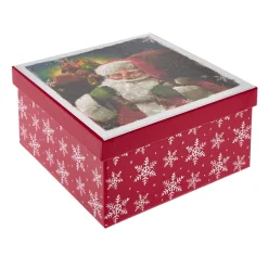 Best Traditional Santa Christmas Gift Boxes - Set of 4 Kids Red Gift Wrap|Gift Wrap For Kids