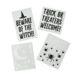 Online Trick Or Treat Window Clings - Pack of 4 Halloween Party