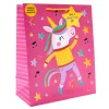 Kids Card Factory Unicorn Large Portrait Gift Bag With Colour-In Activity
