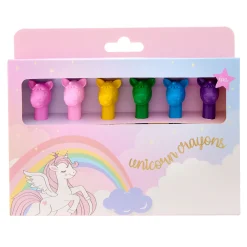 Kids Card Factory Unicorn Wax Crayons - Pack of 6