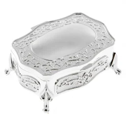 Sale Vintage Jewellery Box With Decorated Legs Jewellery & Keepsakes|Anniversary Gifts