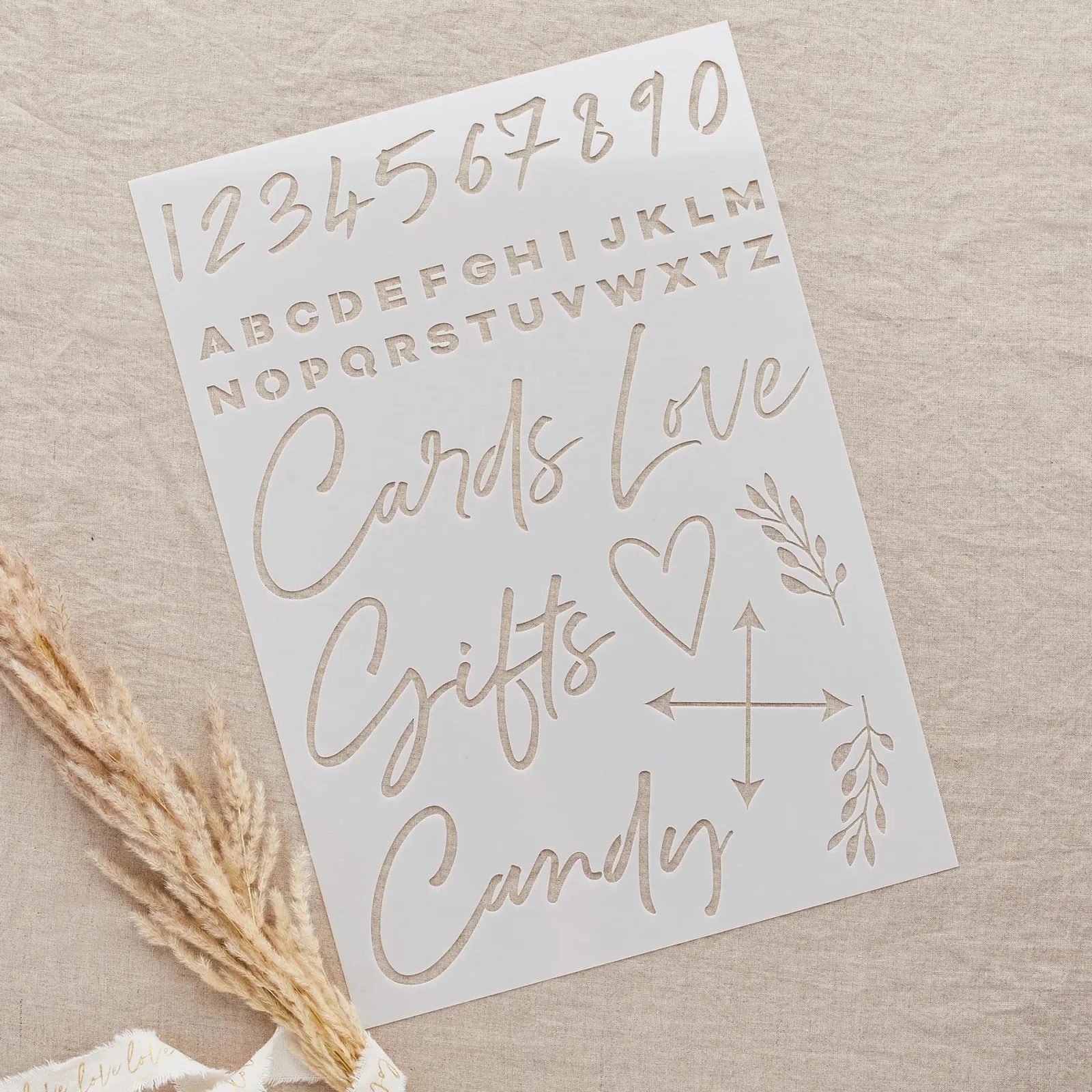 Card Factory Wedding Letter Stencils - Pack of 4