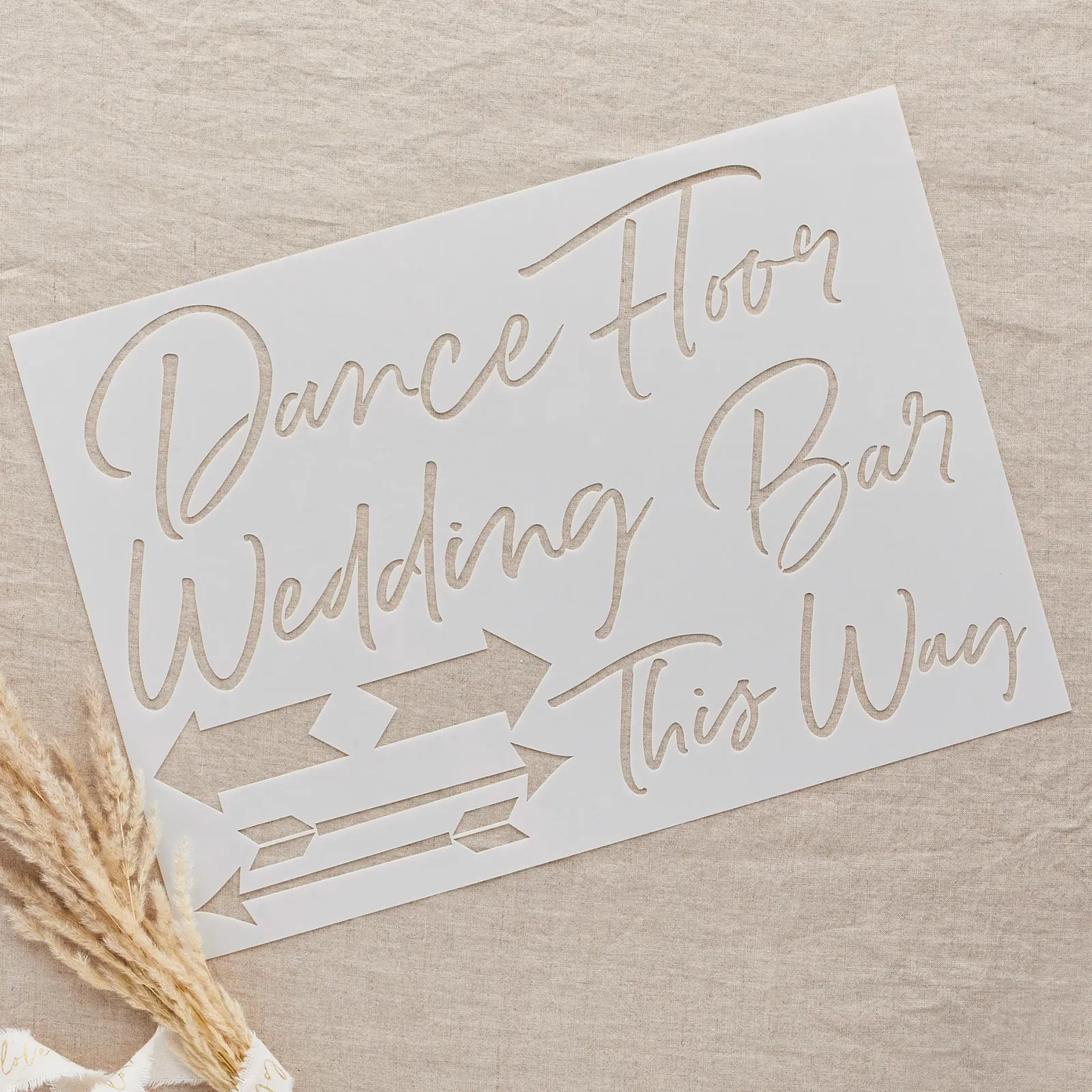 Card Factory Wedding Letter Stencils - Pack of 4