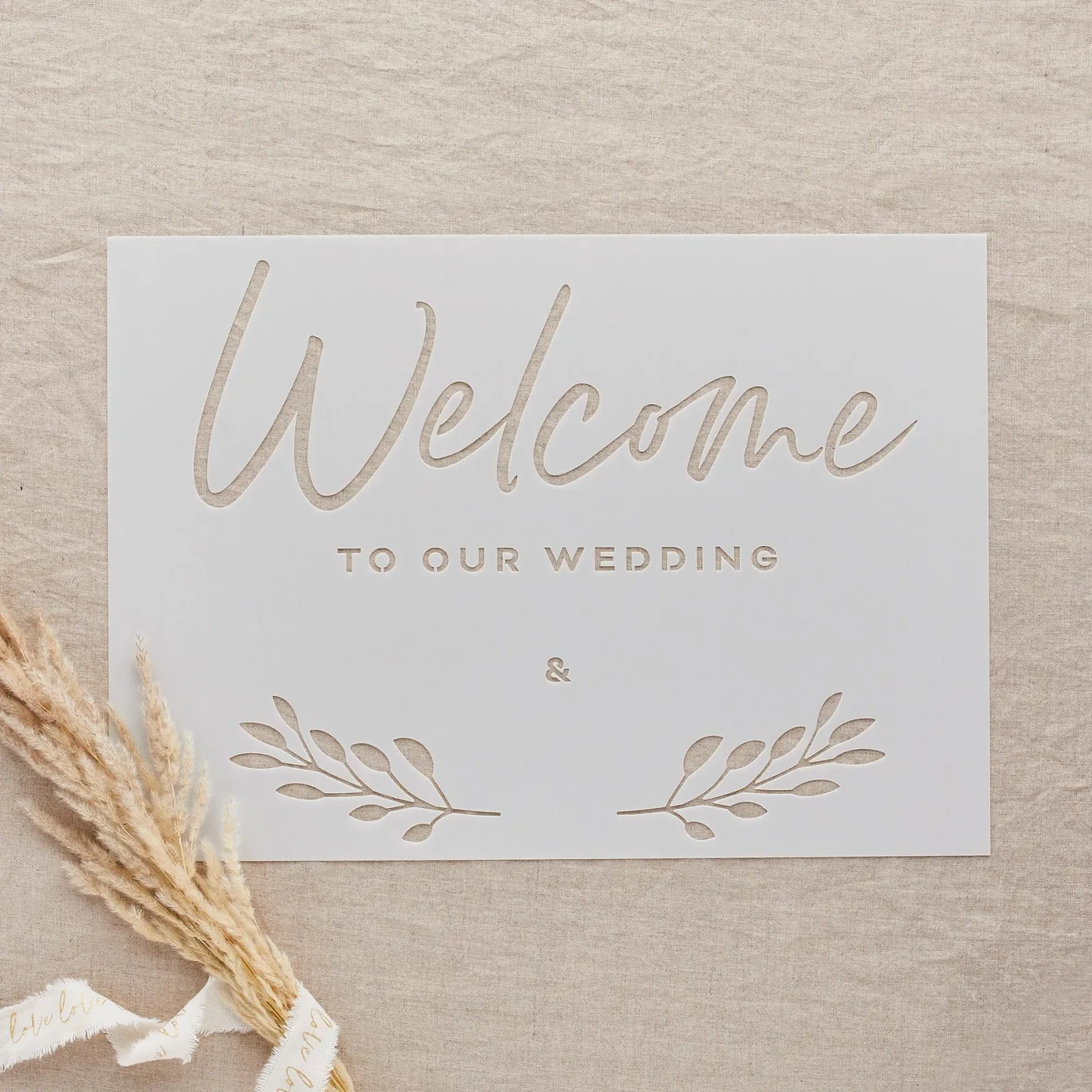 Card Factory Wedding Letter Stencils - Pack of 4