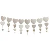 Clearance White & Gold Hearts Card Garland Banners & Bunting|Engagement Party