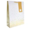 Best White & Gold Stars Extra Large Portrait Christmas Gift Bag Gift Wrap For Him|Gift Wrap For Her