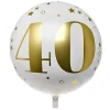 Sale White & Gold 40th Birthday 31-Inch Foil Helium Balloon 40Th Birthday|Birthday Party