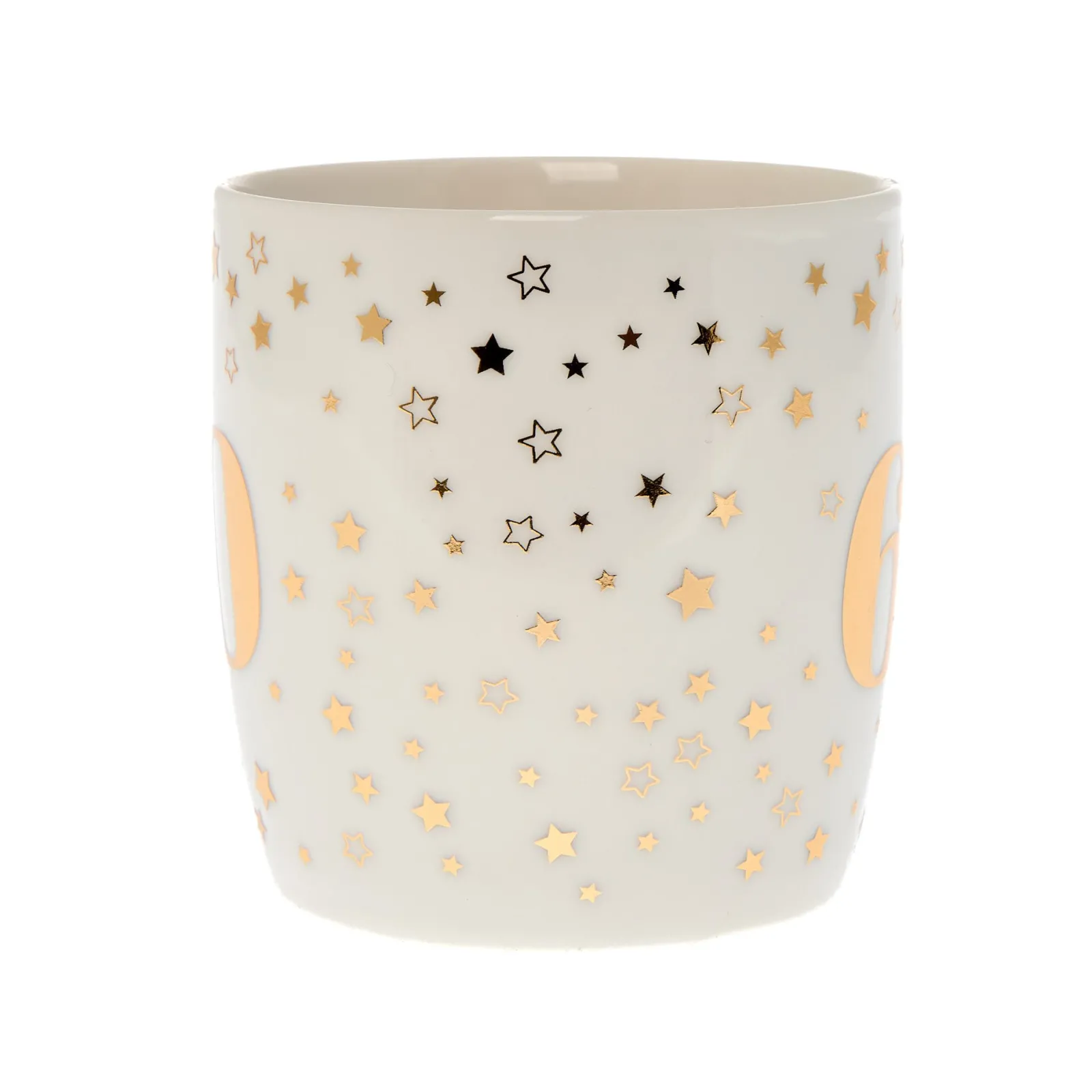 Card Factory White & Gold 60th Birthday Mug