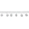 Discount White Pom Pom Ribbon Trim Kids Black & White Gift Wrap|Gift Wrap For Kids