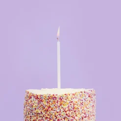 Card Factory White Skinny Cake Candles - Pack of 12