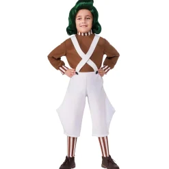 Sale Willy Wonka Oompa Loompa Children's Fancy Dress Costume Fancy Dress|Birthday Party