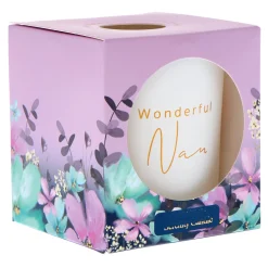 Card Factory Wonderful Nan Orchid Lily Serenity Candle