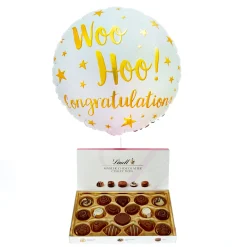 Card Factory Woo Hoo! Congratulations Balloon & Lindt Chocolates