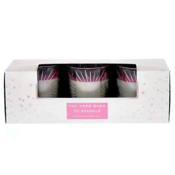 Card Factory You Were Born To Sparkle Scented Candle Trio