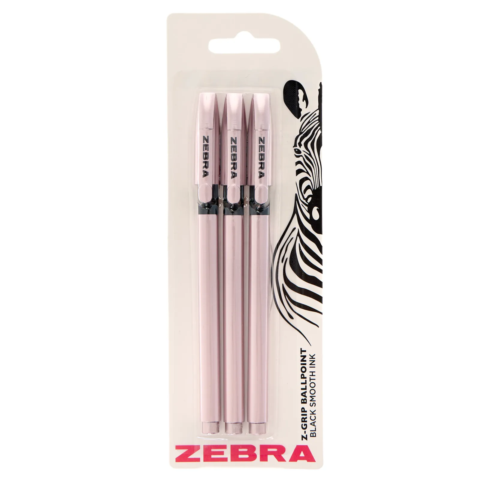 Best Zebra Z-Grip Rose Gold Ballpoint Pens - Pack of 3 Kids Notebooks & Stationery|Gifts For Kids